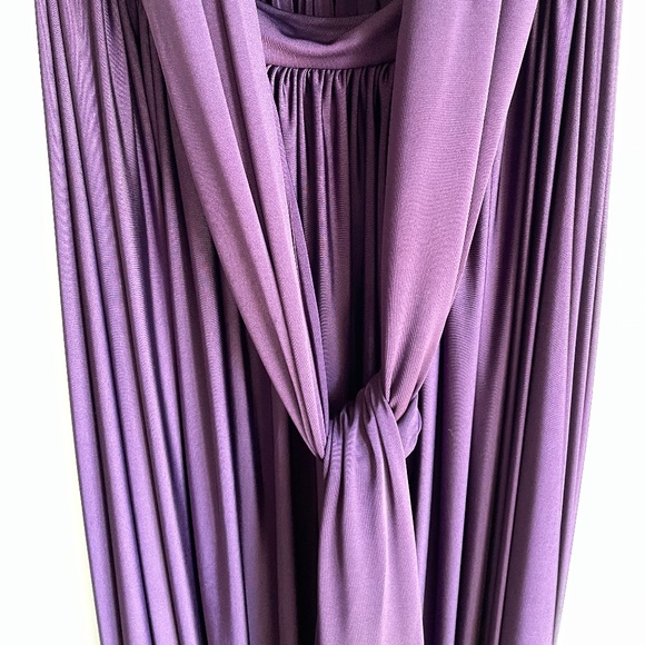 Eliza & Ethan Women's Purple Multi Wrap Maxi Bridesmaid Dress - O/S - Picture 5 of 11
